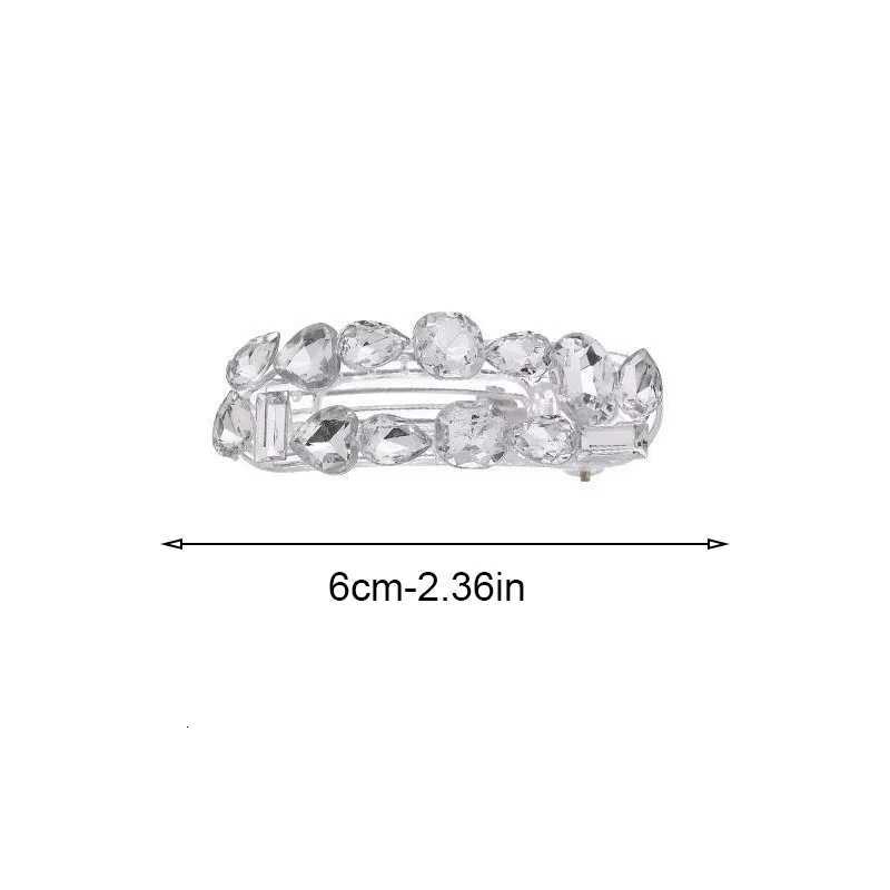 2pcs Wens Opal Stone Water Diamond Hair Clips Sweet Cool Duckbill Fragile Bangs ories Y251210