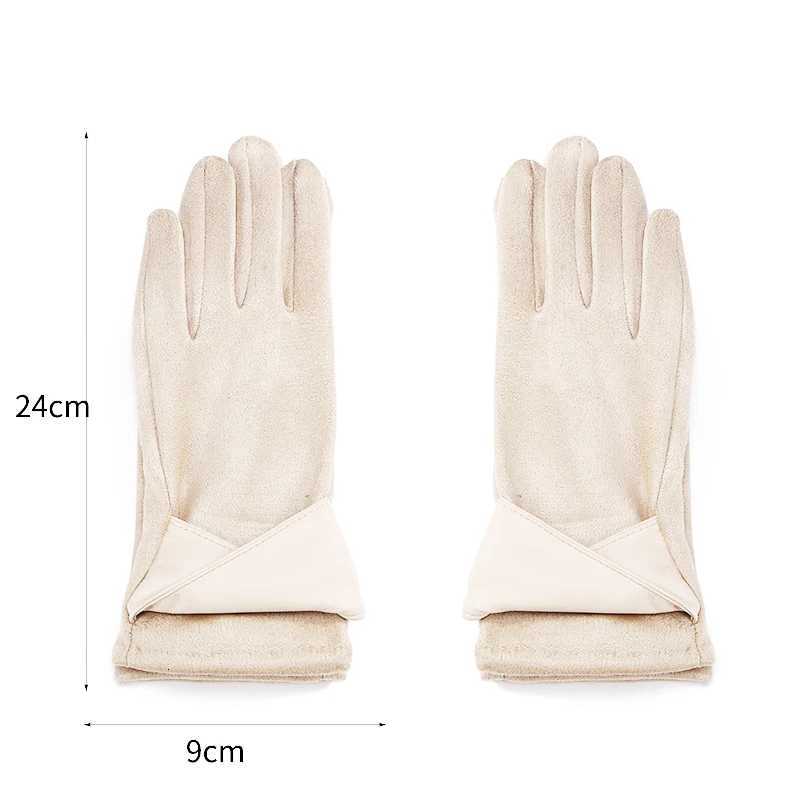 Warm Gs with Veet Suitable for Wen to Use in Winter Touch Screen Elegant Bow Accories Cycling and Driving Gs Y251210