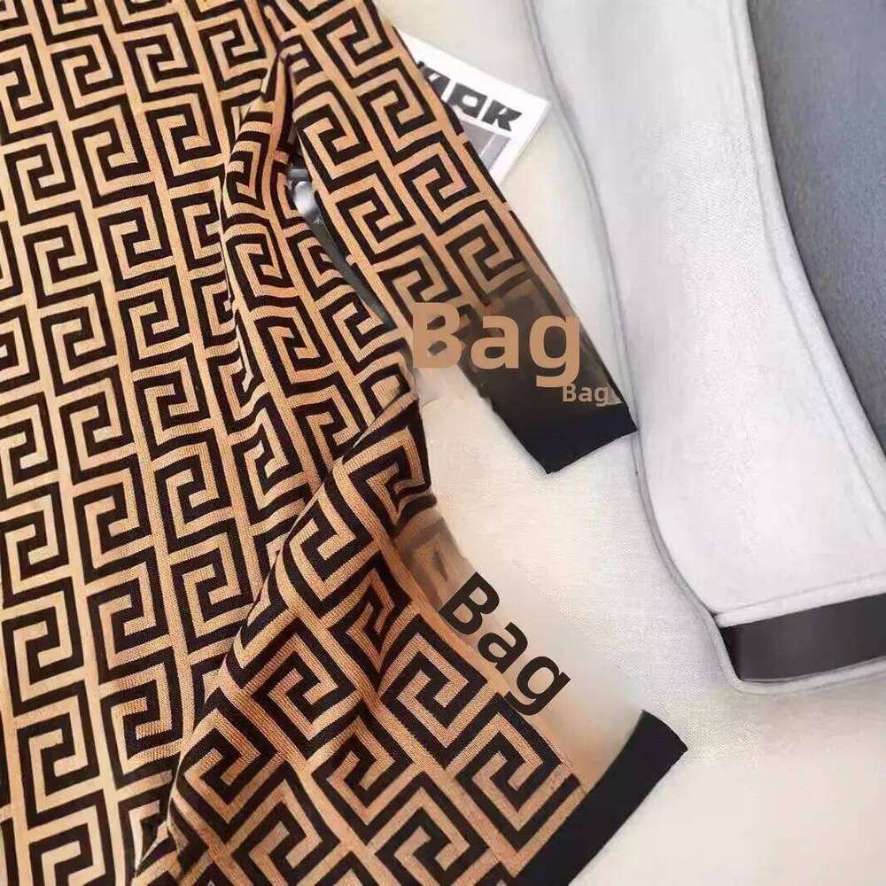 Autumn Winter New Long Sleeve Letter Knitted Dress Women's Fashion Simple Slimming Mini Skirt Style Polyester Fiber Round Neck