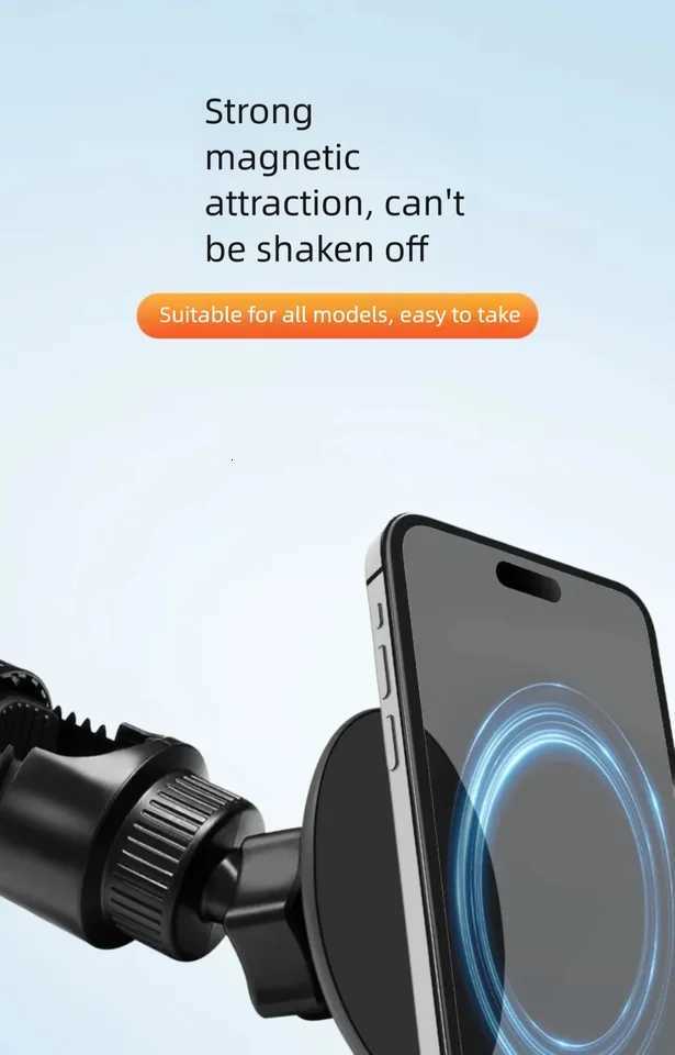 Bike Holder Sports Motorcycle Magnetic Cell Phone Holder Handlebar Bicycle Mobile Phone Holder For iPhone 17 16 15 14 13 C251210