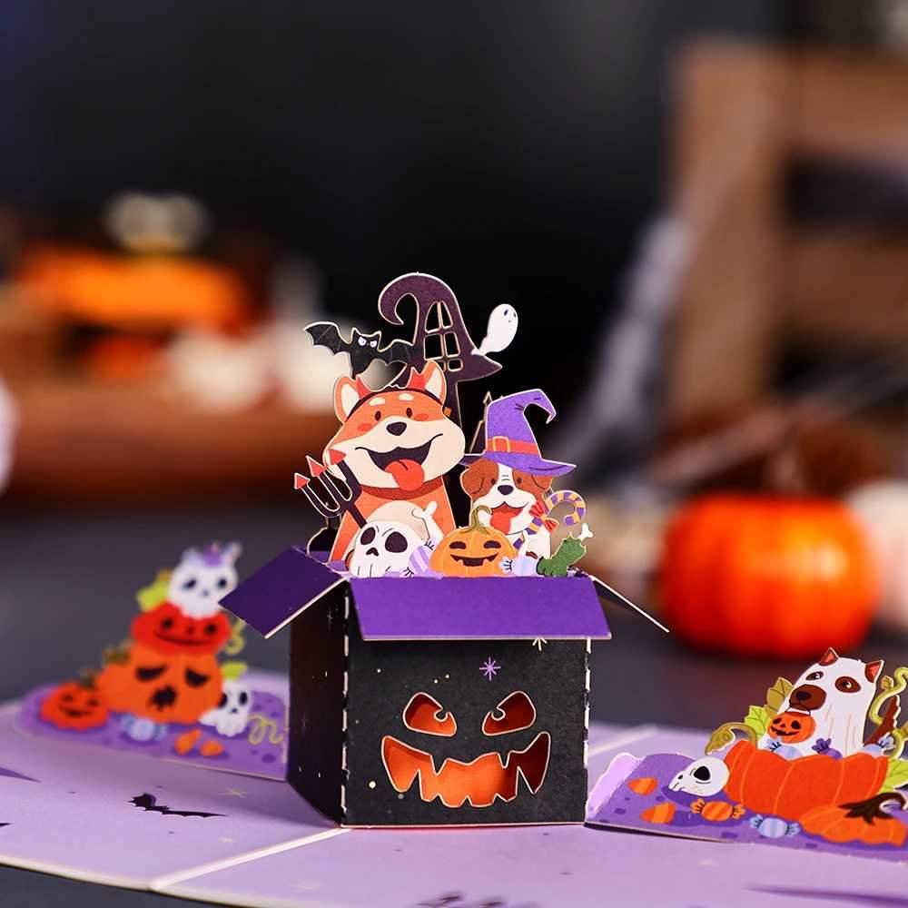 3D Up Kawaii Dog Greeting Card Cute Puppy Paper Art Gift Perfect for Dog Lovers He Decor Birthday/Festival Present H251210