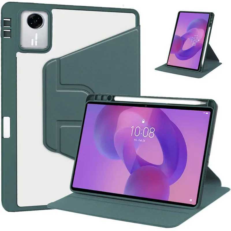 For Idea Tab 11 Case with Pencil Holder 360 Rotating Acrylic Stand Tablet Cover For Idea Tab 11 tb336fu tb336zu Case H251210
