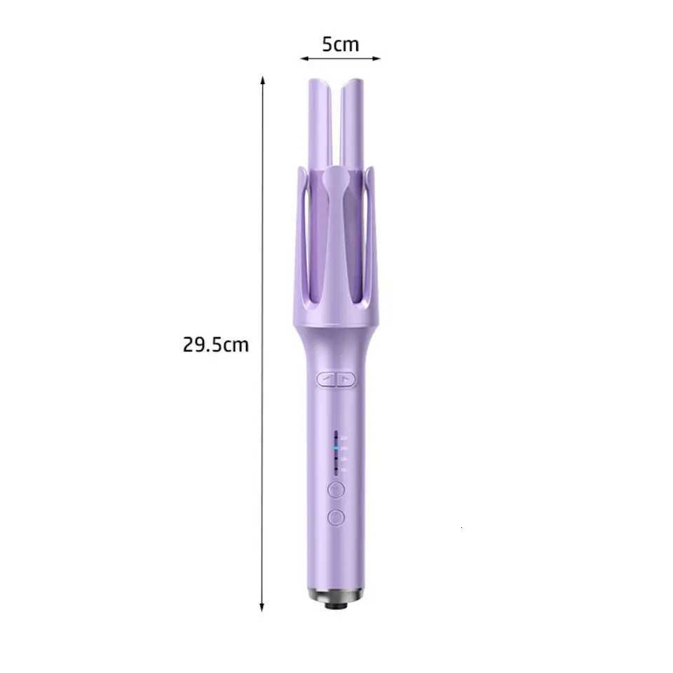 Professional 32mm Automatic Rotating Curler Fast Heating US Plug Electric Curler Big Wave Portable Styler Stick Hair StylingT251210