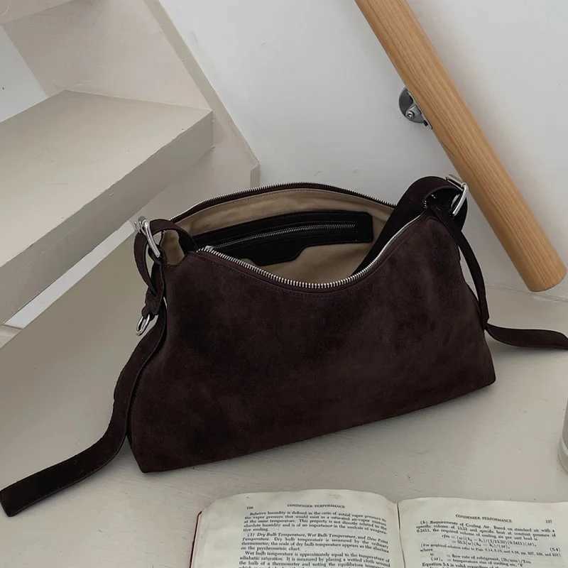 Autumn Winter Fi Wens Shoder Crossbody Bag Luxury Designer Brand Ladies Soft Suede Cow Leather High Quality Bag New Y251209