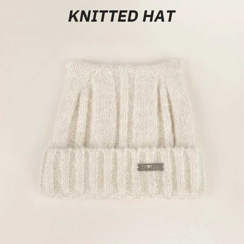 Luxury 1pc Y2k Crochet Beanie Hats for Womenwinter Warm Windproof Retro Skull Cap with Cat Earsuitable for Holidayoutdoor Activities Y251209