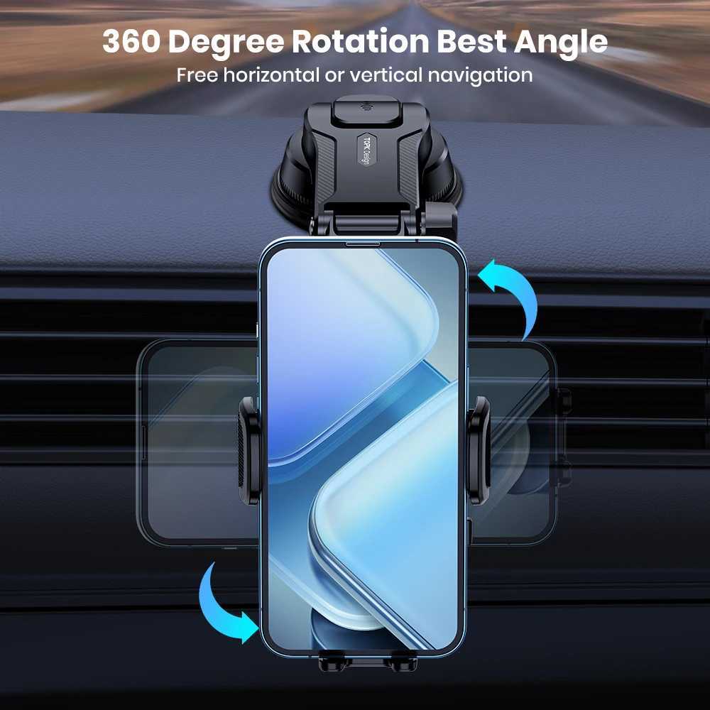 TOPK Car Phone Holder Gravity Stand for iPhone Car Mobile port for Dashboard Windshield Air Vent Phone Mount C251210