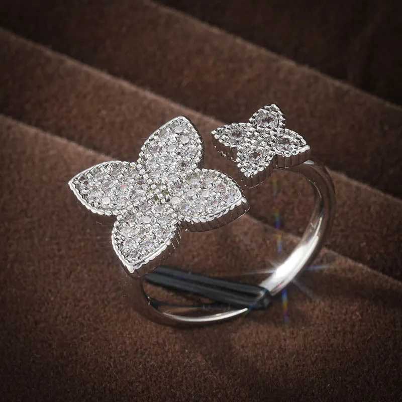 2025 New Gold Sier Color Adjustable wer Rings for Wen Sparkling Wedding Engagement Designer Ring Fashion Jewelry Gifts Y251210