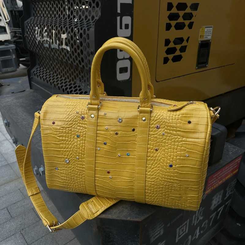 Large Capacity Travel Duffels Storage Bagodile Pattern Color Diamds Crossbody Shoder BagCmuter Street Trend Tote Bag Y251209