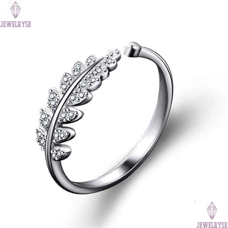 925 Sterling Silver sweet leaves Band Rings Sparkling Round cz Zircon designer love Ring For Women Luxury Wedding Accessories Jewelry