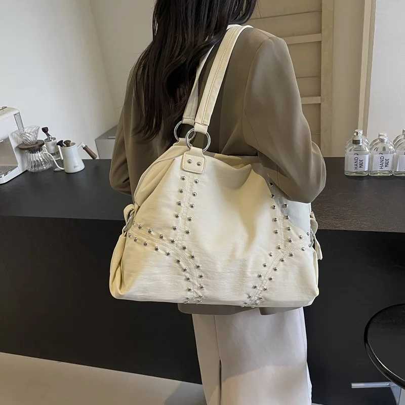 Fiable Nyl Underarm Tote Bag Wens Large Shode Bag Cmuter Bag Sli Autumn Trend Youth Pure Color Bags Handbag Y251209