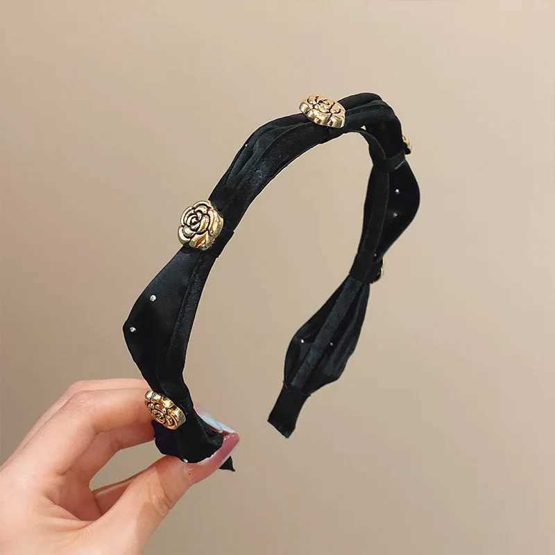2025 New lia Temperament Hair Bands for Wen Vintage Pleated Bowknot band Girls Fashion Hair Bands Hair Accories Y251210