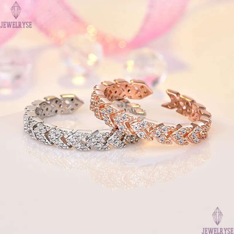 korean fashion simple CZ crystal band rings jewelry for women open ajustable triangle zircon silver rose gold elegant love ring