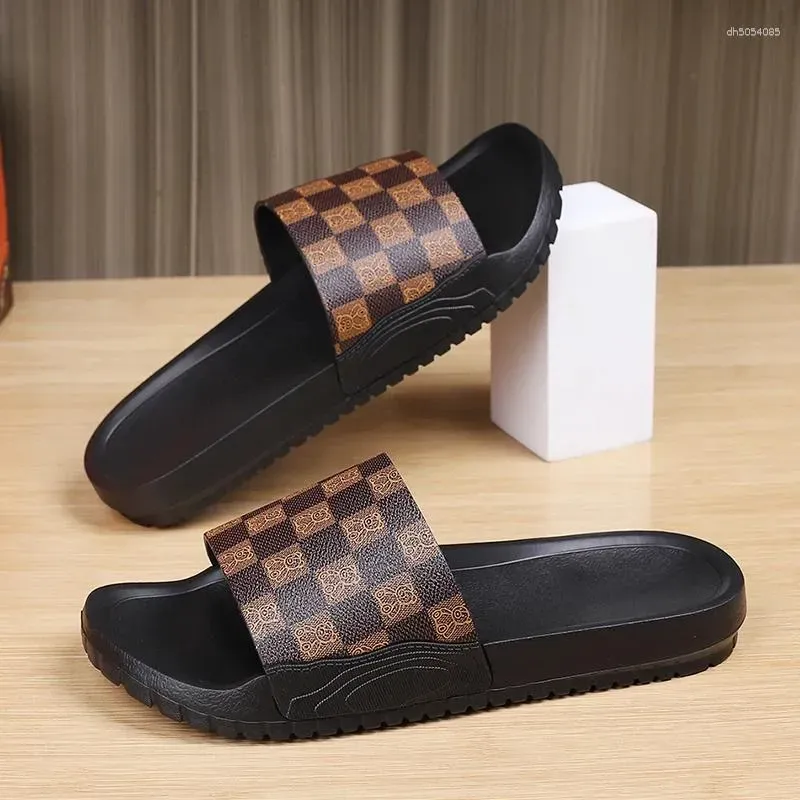 Designer Slippers Men's Slide Sandals Flip Flops Lightweight Platform Comfortable Fashion plus size Non-Slip EVA Indoor Outdoor Bathroom Beach Sh