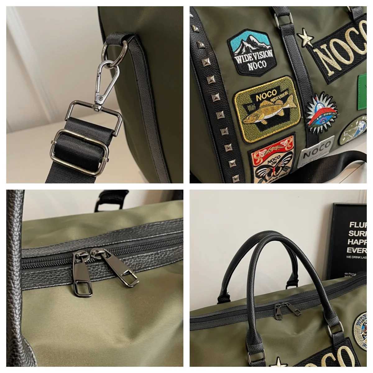 Tide Cool Short Trip Bag Fi Large Capacity Crossbody Bag Weekend Travel Handbag Men And Wens Models Designer Models Y251209