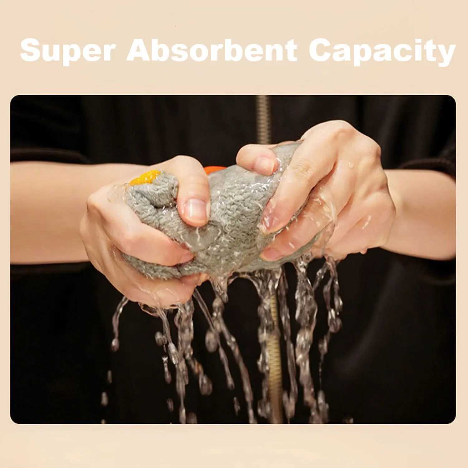 Cute Hand Towel Kitchen Bathroom and Toilet Hand Towel Hanging Type with Super Water Absorption Quick Drying Cartoon Goose C251210