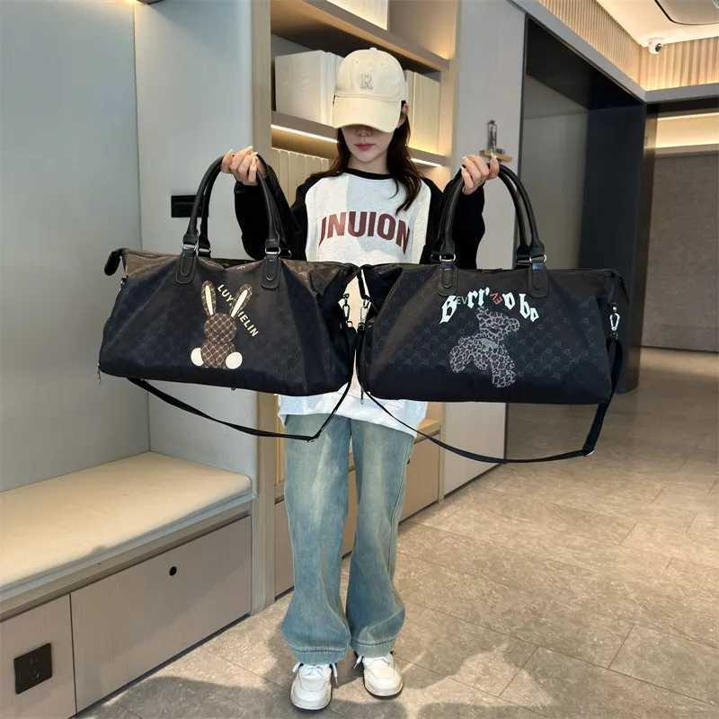 Oxford waterproof large capacity letter printed mens wens travel bag handbags duffle bag shoder bags large size lage Y251209