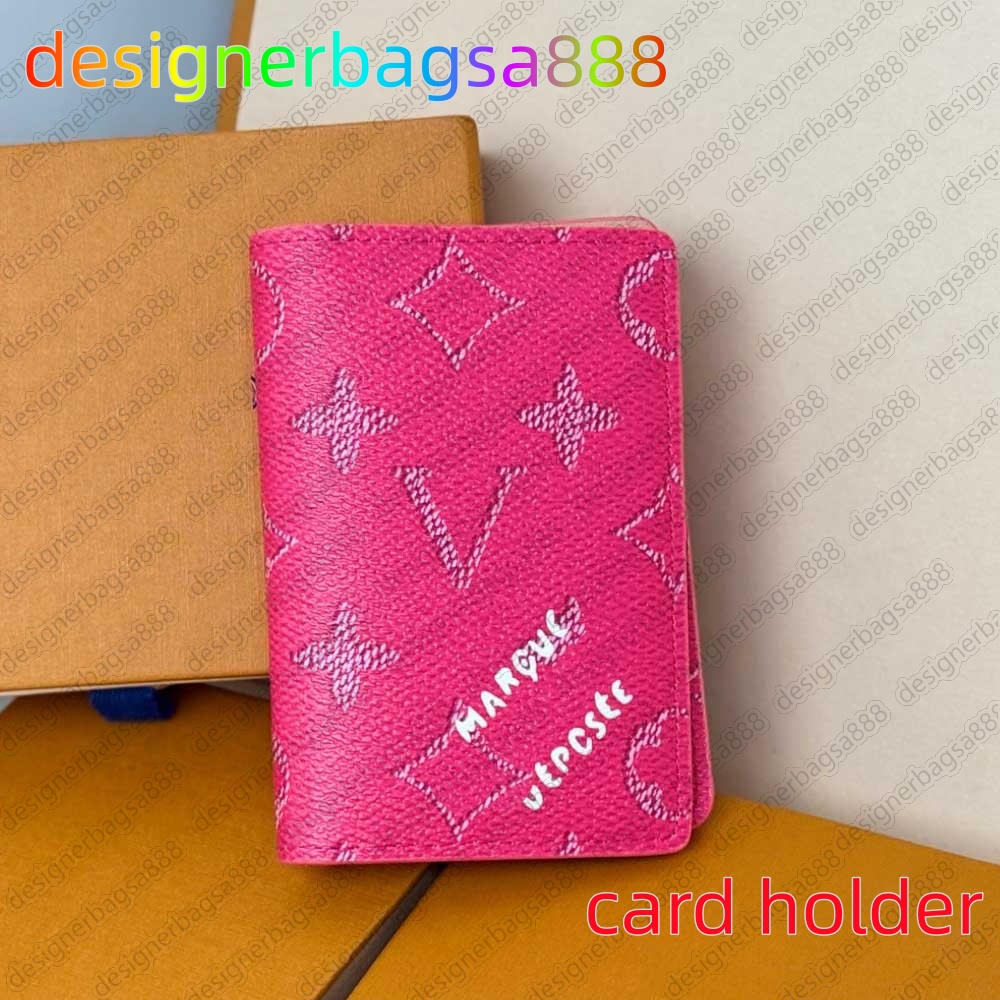 Top Designer Wallet Multiple Wallet POCKET ORGANIZER leather card holders men wallets money purse flower letters credit short money clutch bags 10A