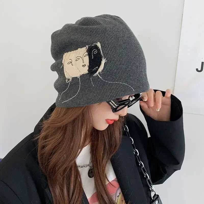 Luxury Autumn Spring Knitted Slouchy Beanie Women Baggy Soft Warm Hat Solid Color Ladies Stretch Slouchy Cap Skullies Beanies Y251209