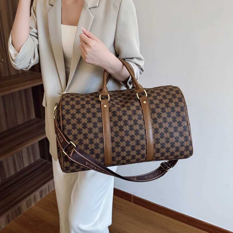 Fi wens printed PU leather large capacity handbag travel bag shoder bags for wan sac de luxe femme totes bags Y251209