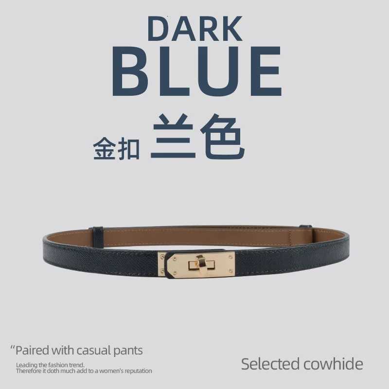 Luxury 2025 New Womens Slim Leather Belt - Genuine Cowhide Waist Cincher Adjustable Strap for Dresses Minimalist Luxury Accessory Y251210