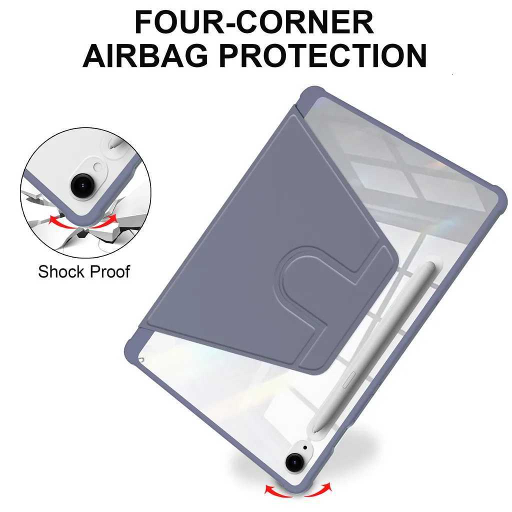 TBTIC Acrylic 720 Rotation Protective Case For Tab A9 S9 S8 S7 Plus 11 FE 109 124 87 A8 105 S6 Lite 104 Flip Cover H251210