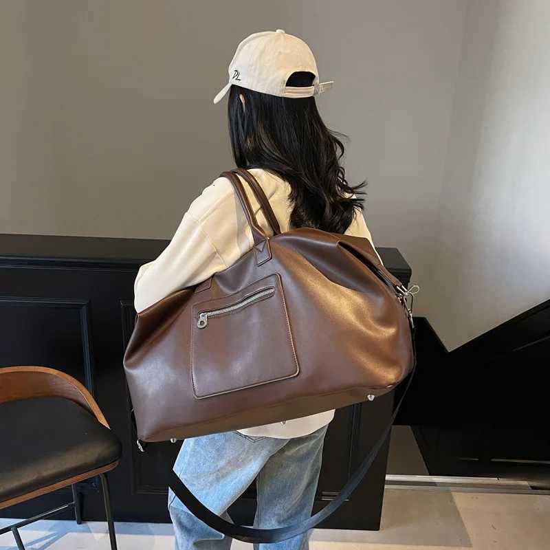 Fiable Crossbody Bags for Wen Portable Travel Bag Large Capacity Simple Armpit Bag Carry Lage Duffle Bag Sac Y251209