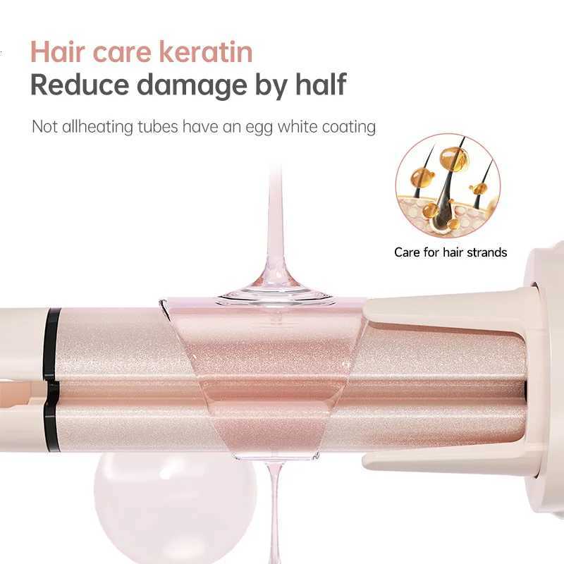 Automatic Hair Curler Negative Ion Ceramic Curling Iron - 40mm Large Wave Perm for Home Use Lazy Person Electric Curling WandT251210