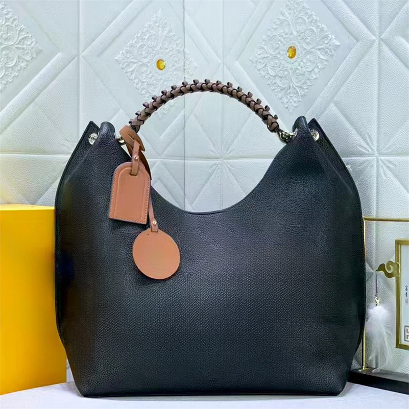 carmel hobo bag luxury shoulder bags mahina perforated leather tote designer crossbody taurillon genuine leather letter flower pocket handbag women purse bag