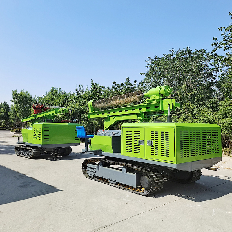 Leading Performance 2-6m Crawler DTH Piling Driver | Earth Screw Pile Machine Value Price