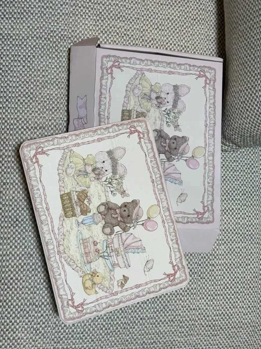 2025 New 3 Fold bear-rabbit iPad Case for Pro 11/129/13 M4 Air 11 13 3/4/5/6 5th-10th Gen 97/102 mini 6 7 with Pencil Holder H251210