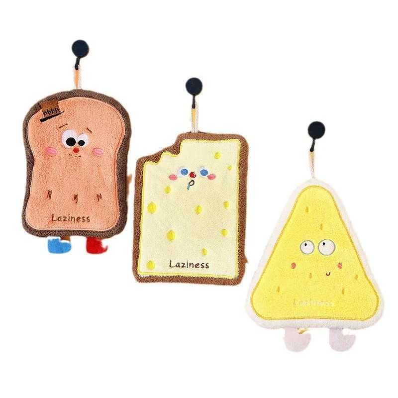 Cute Hand Towel Cherry Cake Super Absorbent Hanging Kitchen Towel for Hands Dishes Surfaces Quick-Dry Odor-Resistant C251210