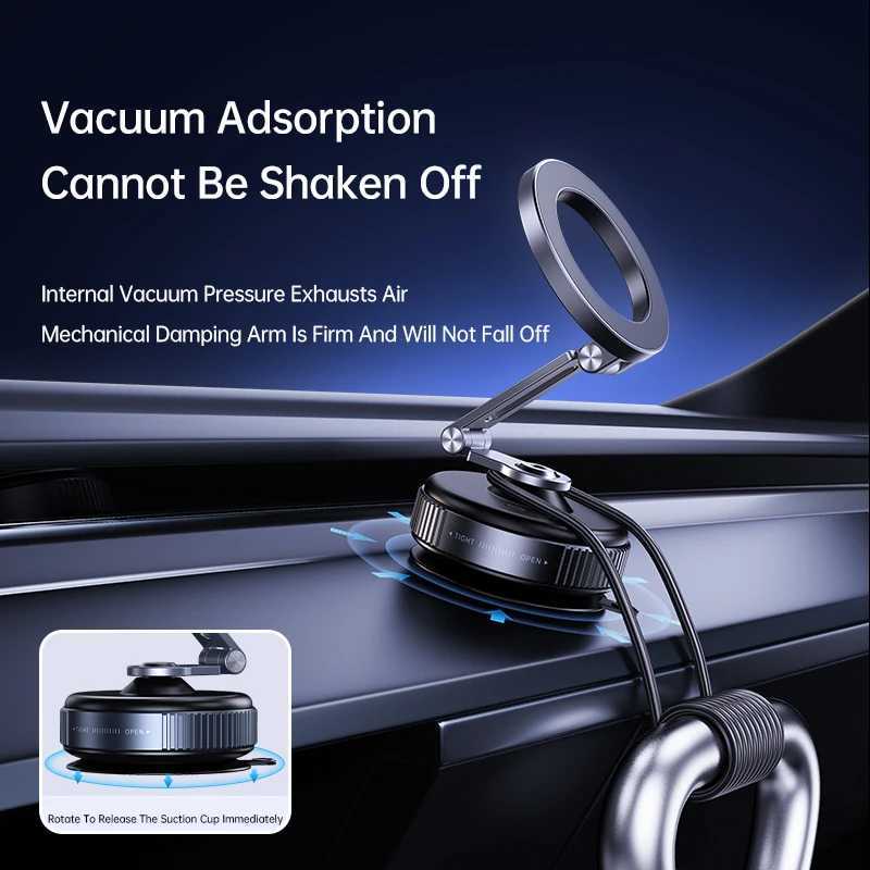 LINIM X54 360 Rotating Vacuum Magnetic Suction Phone Holder Hands Extendable Magnetic Vacuum Phone Holder C251210