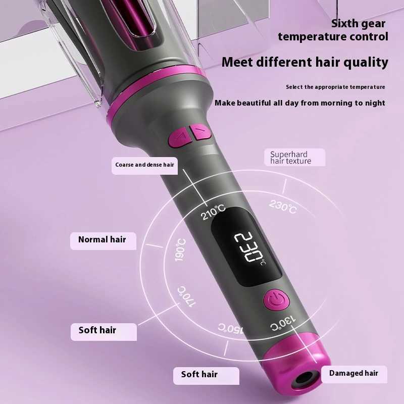Automatic Curling Iron 32MM Double Slot Negative Ion Portable Hair Curler Constant Temperature Anti Hot Styler for TravelT251210