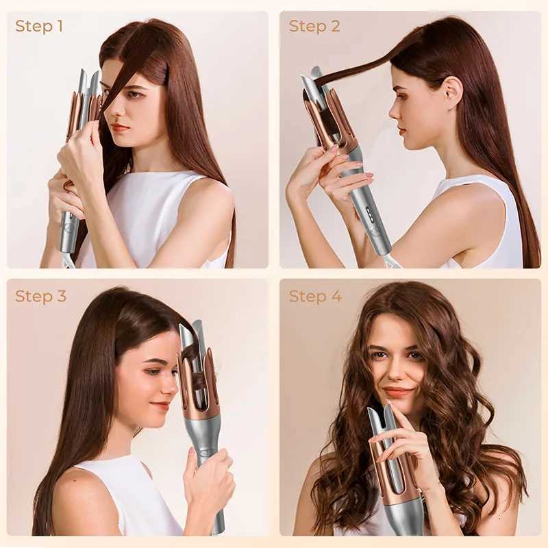 Electric Automatic Hair Curler 32mm Rotating Ceramic Hair Roller Professional Large Curling Iron Wand for Versatile StylingT251210