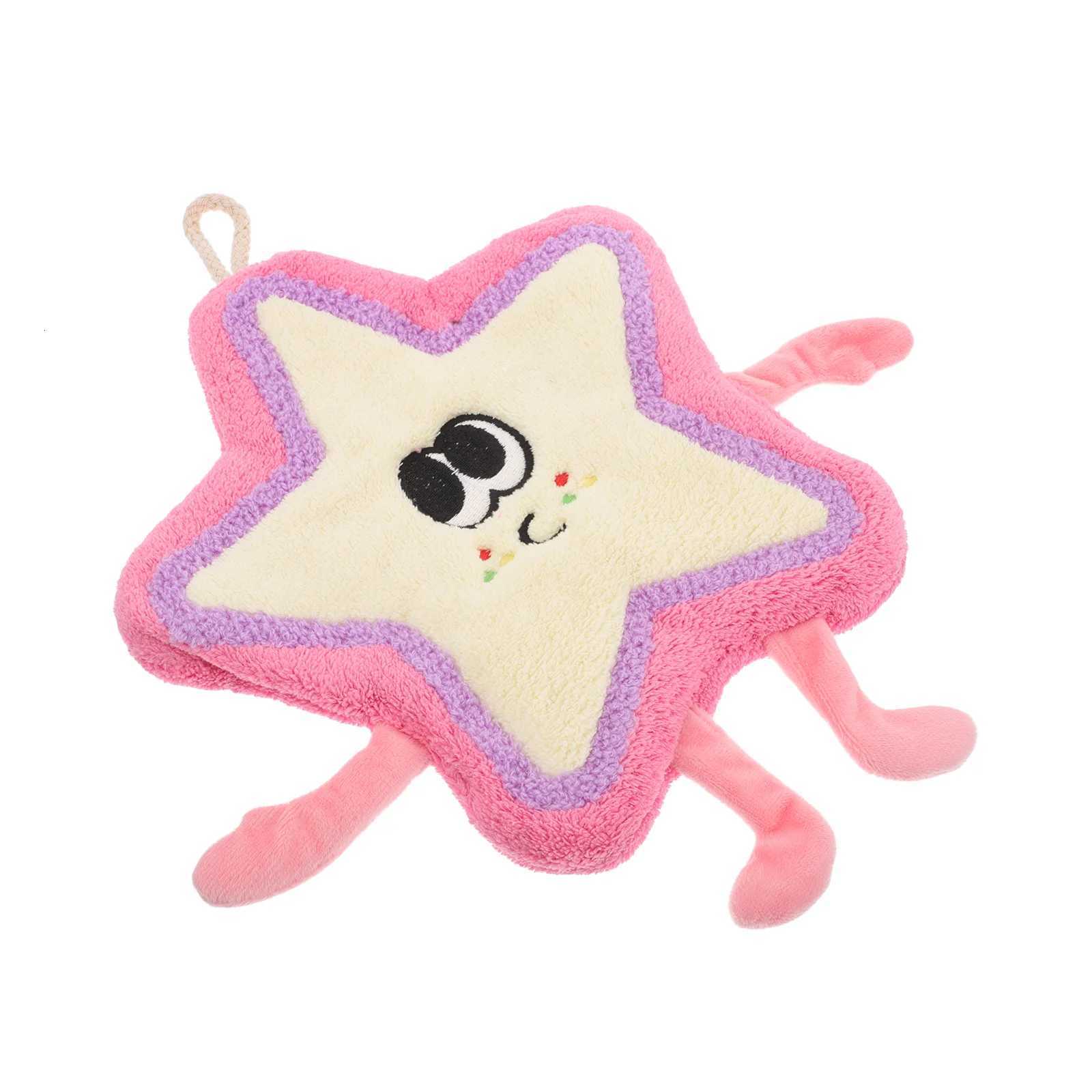 Soft Absorbent Hand Towels Star Shaped Quick Dry with Hanging Loop Cute Towel for Kitchen Bathroom Bedroom Rv Use C251210