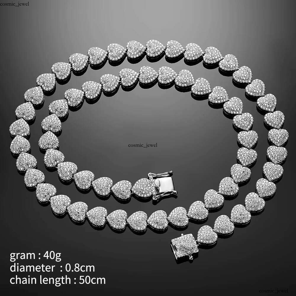 VVS Moissanite Hiphop 925 Sterling Silver Custom Miami Italian Cuban Curb Chain Necklace Bracelet Men's Jewelry