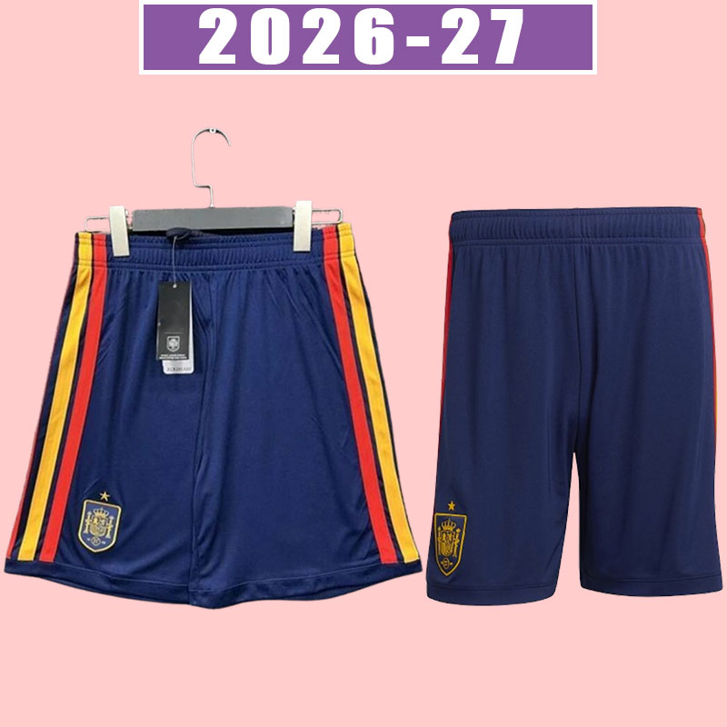 2026 Spain soccer shorts Espana ANSU FATI ASENSIO MORATA FERRAN KOKE GAVI AZPILICUETA C.SOLER 23 RAMOS football pants men fans version home away 2027