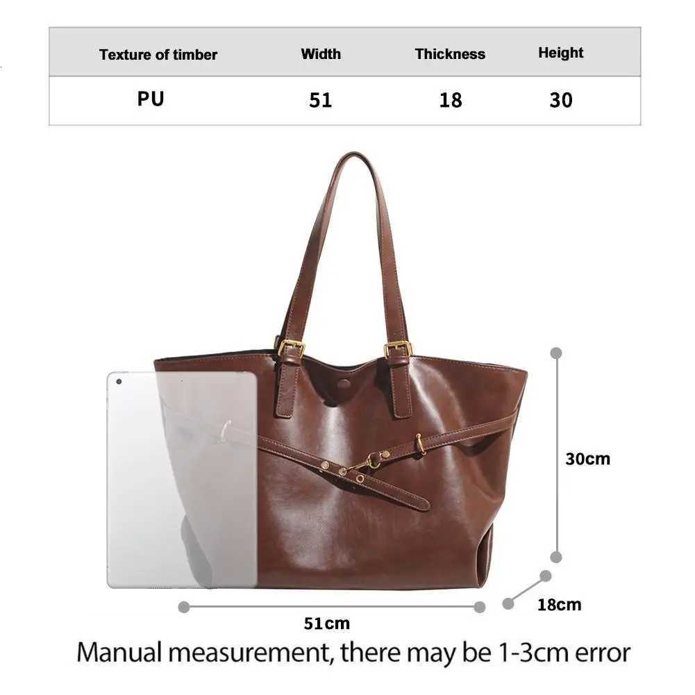 Large Capacity Casual Cmuter Tote Bag for Wen New Style Versatile Polyer Li Zipper Closure Soft PU Leather Bag Y251209