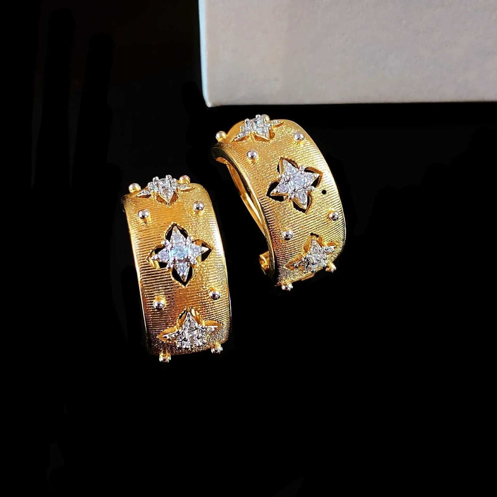 Hot S Vintage Bed Craft Plated S925 Sier Luxury Diamond Earrings Fashion Wen Y251210