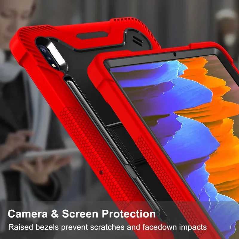 Hybrid Shockproof Case for Galaxy Tab S11 11 2025 S10 FE131 S9 tra 146 S8 Plus 124 S7 11 Tablet Cover Rugged Cases H251210