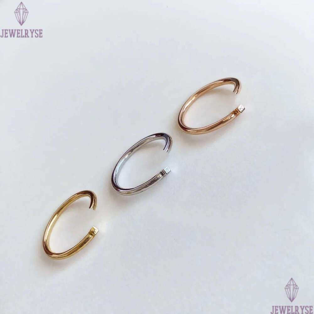 Nail Ring Luxury Designer Women Mens Top Quality V 18K Gold Plated Never Fade Couple Lover Engagement Promise Rings Diamonds Jewelry