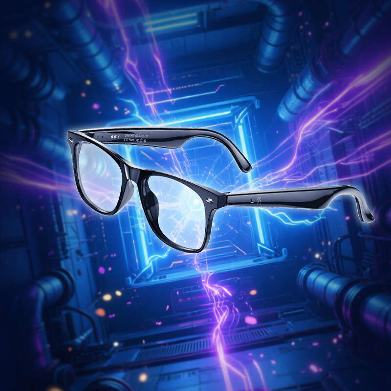 Famous Brand Black Technology AI designer Sunglasses Wireless Headset Real Time Translation Subtitles Smart Extraordinary Bluetooth Audio Glasses