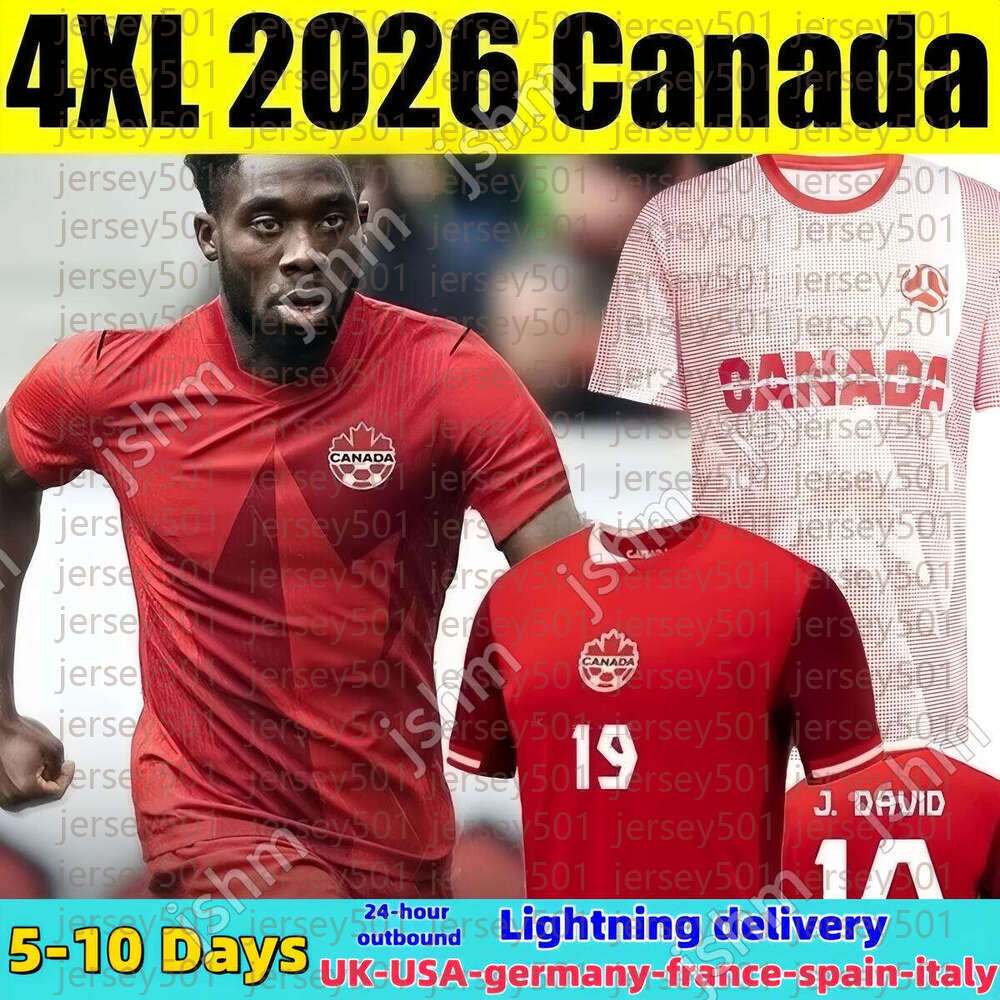 2026 Canada JDAVID Soccer Jerseys 2026 World Cup national team DAVIES LARIN SHAFFELBURG KONE MILLAR EUSTAQUIO BUCHANAN MILLER men kids kits sets football