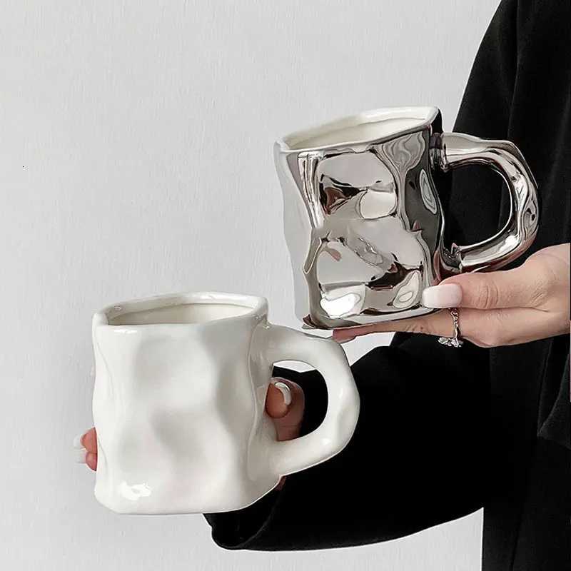 breakfast cup Simple personty ceramic drinking cup Office afternoon tea high-value milk coffee cup home decoration supplies C251210