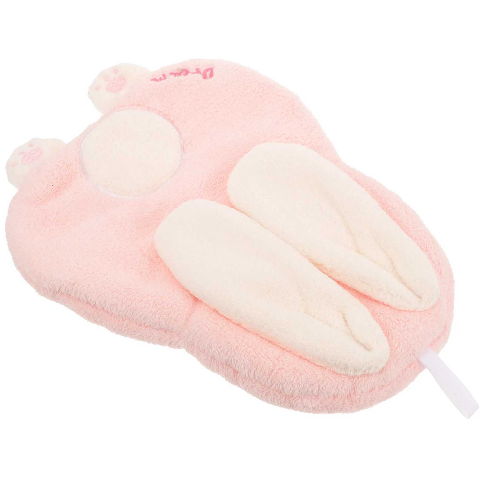 Adorable Bunny Hand Towel Coral Fleece High Absorbency Soft Comfortable Hanging Lanyard Cute Bathroom Kitchen Travel Use C251210