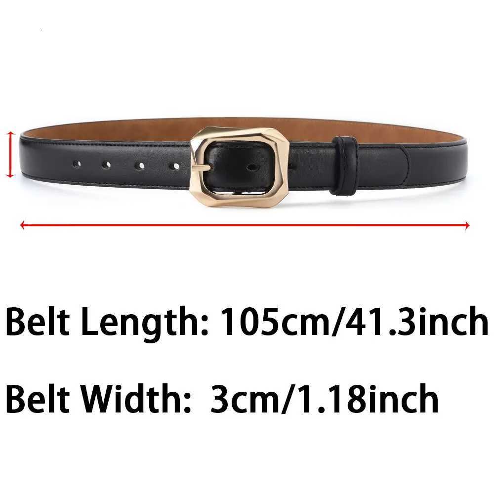 Luxury 1pc New Womens Belt Fashion Gold Alloy Buckle Belt High Grade Soft PU Leather Belt Trend Paired with Coat Jeans Belt Lady Belt Y251210