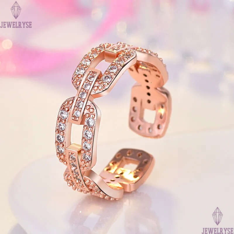 retro vintage simple designer band rings jewelry for women hollow geometry korean fashion elegant diamond love ring rose gold silver with crystal