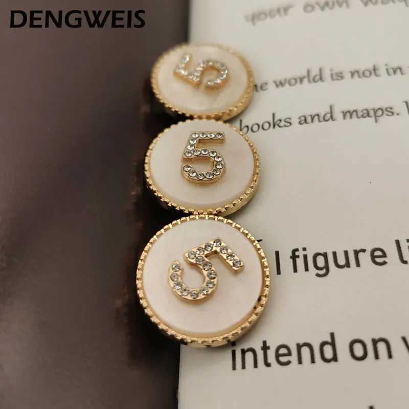 Five Number Round Metal Luxury Sewing Accories Button For Clothing Coat Accory Handmade DIY Material Decoration 6pcs/lot Y251210