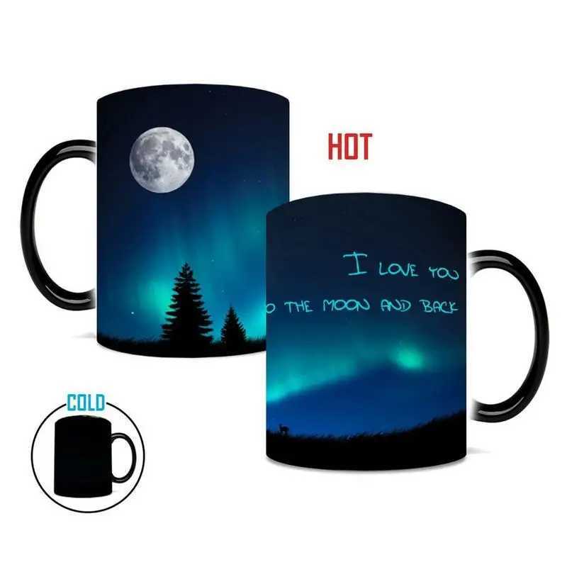 Heat Changing Reveal Mug Ceramic Heat Changing Reveal Mug Northern Lights Design Ceramic Mug Heat Sensitive Magic Mug For Hot C251210