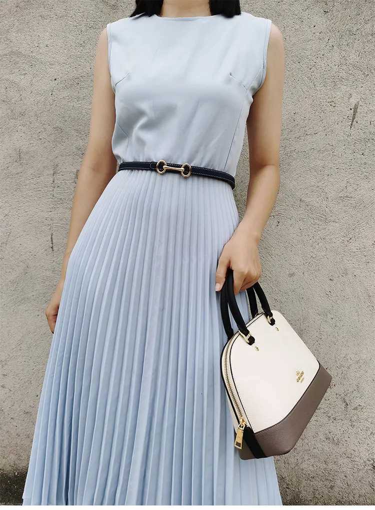 Luxury Double Sided Use Thin Pu Leather Belt for Women Dress Pants Waist Closing Decorative Belt Designer New Fashion Strap Y251210